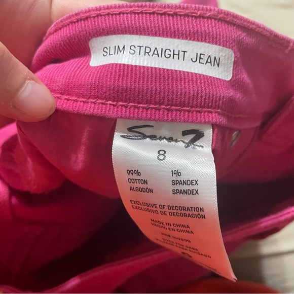 Seven7 Pink Straight Leg Jeans - Picture 4 of 4